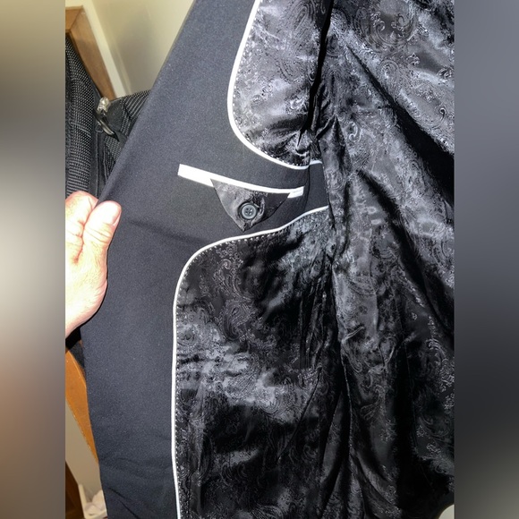 Raymond 2 Button Suit Jacket Blazer Sport Coat, Black, Size 44 - Picture 8 of 9